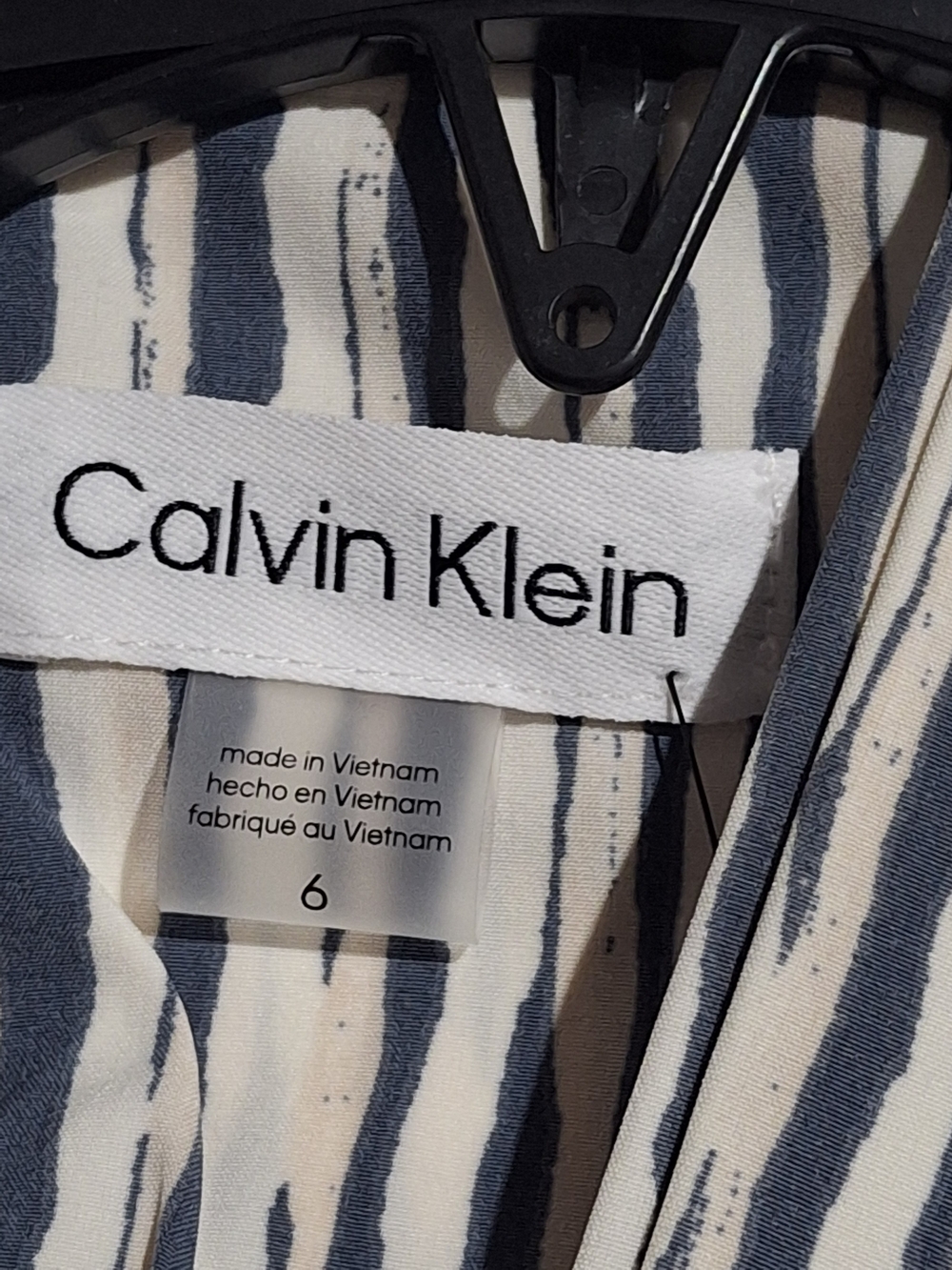 Calvin Klein DRESS Blue & White Striped